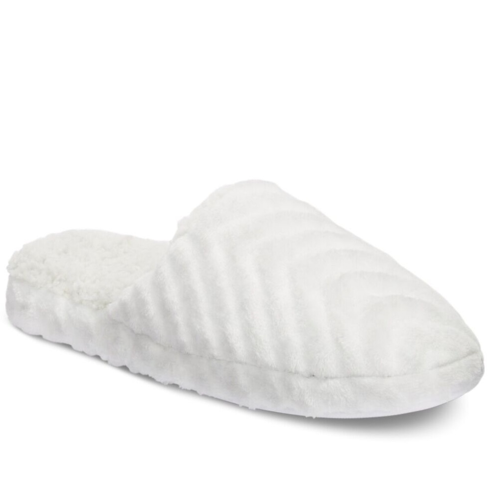 NEW Charter Club Grey Memory Foam Slippers, Size L (9-10) New w/Tag